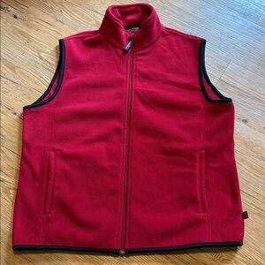 Woolrich Brick Red Fleece Vest
